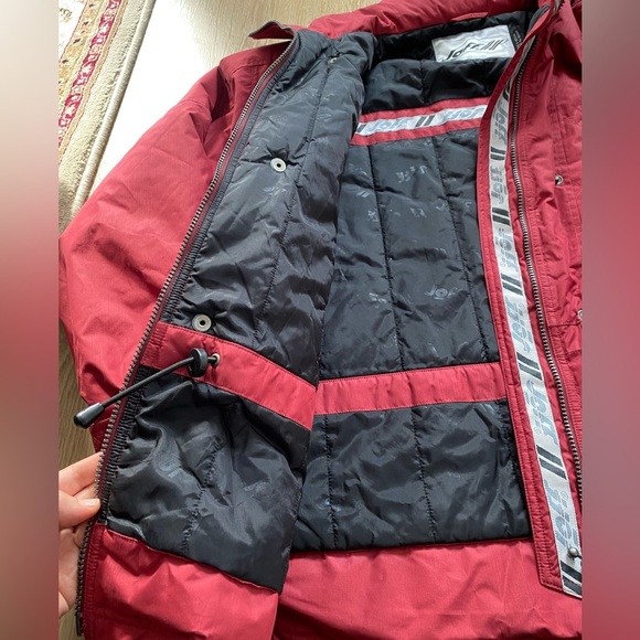 Vintage 80s 1990s JOFF Burgundy Red Ski Jacket - Picture 5 of 9